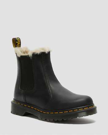 2976 Women's Faux Fur Lined Chelsea Boots