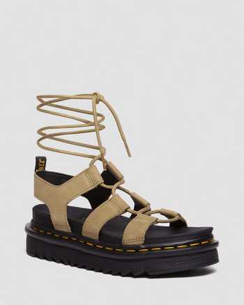 Nartilla Tumbled Nubuck Leather Gladiator Sandals