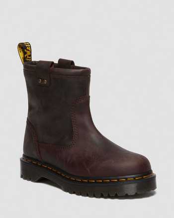 Anistone Lo Leather Biker Boots