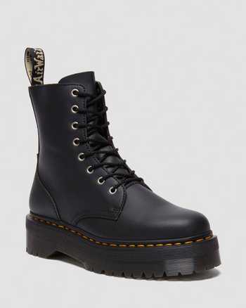 Jadon Boot Genix Nappa Reclaimed Leather Platforms in Black